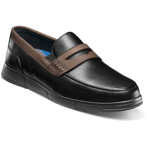 yz mubV Y Xb|E[t@[ V[Y Nunn Bush Luca Men's Moc Toe Penny Loafers Black Multi