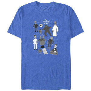 �A�j���L�����N�^�[ �����Y �g�b�v�X T�V���c �g�[�� �O���t�B�b�N Licensed Character Big & Tall The Twilight Zone Icons Graphic Tee Royal Heather �w�U�[