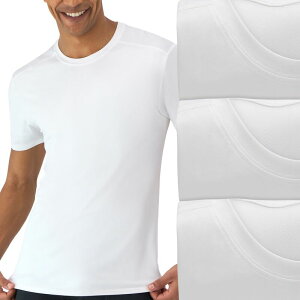 �w�C���Y �����Y �g�b�v�X �V���c �N���[�l�b�N ���b�V�� Hanes Ultimate 3-Pack Men's Breathable Mesh Crewneck Undershirt White �z���C�g