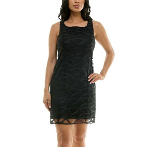 �j�i���I�i���h ���f�B�[�X �g�b�v�X �����s�[�X Women's Nina Leonard Bow Back Dress Black �u���b�N
