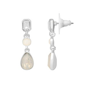 yz LC Lauren Conrad fB[X sAXECO ANZT[ LC Lauren Conrad Gold Tone Multi-Stone Simulated Opal Drop Earrings Blue