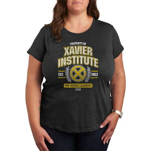 }[x fB[X gbvX TVc vXTCY OtBbN Marvel Plusize X-Men Property Of Xavier Graphic Tee Heather Charcoal `R[
