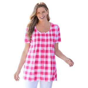 �E�[�}�� �E�B�Y�C�� ���f�B�[�X �g�b�v�X T�V���c A ���C�� �v���X�T�C�Y �j�b�g Woman Within Women's Plusize A-Line Knitunic Raspberry Sorbet