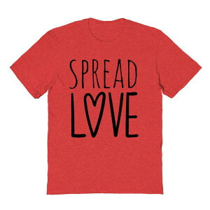 �A�j���L�����N�^�[ �����Y �g�b�v�X T�V���c �O���t�B�b�N Licensed Character Men's Grayson Threads The Label Spread Love Heart Valentine's Day Graphic Tee Heathered �w�U�[