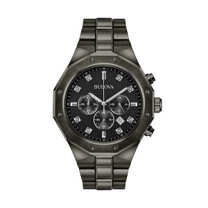 �u���o �����Y �A�N�Z�T���[ �r���v T�V���c Bulova Men's Diamond Ion-Plated Stainlessteel Chronograph Watch - 98D142 Gray �O���[