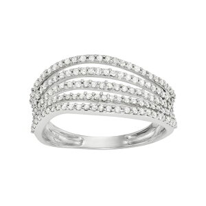 �A���u�����f�b�h ���f�B�[�X �A�N�Z�T���[ �����O Unbranded 10k White Gold 1/2 Carat.W. Diamond Multi Rowave Ring 10k Whgold �z���C�g