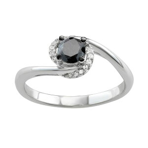 �A���u�����f�b�h ���f�B�[�X �A�N�Z�T���[ �����O Unbranded 14k White Gold 1/2 Carat.W. Black & White Diamond Ring 14k Whgold �z���C�g
