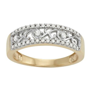 �A���u�����f�b�h ���f�B�[�X �A�N�Z�T���[ �����O Unbranded 10k Gold 1/4 Carat.W. Diamond Filigree Ring 10k Gold �S�[���h