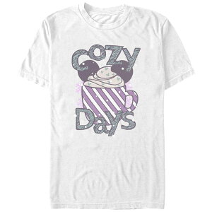 yz fBYj[ fB[X TVc gbvX Disney's Mickey Mouse Cozy Days Hot Cocoa Juniors' Graphic Tee White