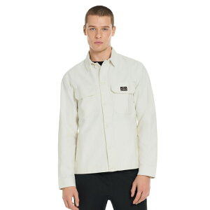 �n�[���[ �����Y �g�b�v�X T�V���c �W���P�b�g Men's Hurley Textured Canvas Button Front Jacket Barley Bone