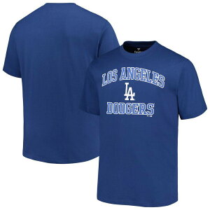 �v���t�@�C�� �����Y �g�b�v�X T�V���c �g�[�� Men's Profile Royalos Angeles Dodgers Big & Tall Heart & Soul T-Shirt Lad Blue �u���[