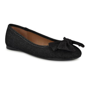 yz iCEFXg fB[X T_ V[Y Nine West Veronika Denim Women's Slip-On Ballet Flats Black Denim