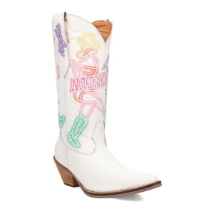 �f�B���S ���f�B�[�X �V���[�Y �u�[�c�E���C���u�[�c ���U�[ Dingo Nashville Nights Women's Leather Boots White �z���C�g