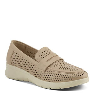 tNTX fB[X V[Y Xb|E[t@[ Flexus by Spring Step Flexushoji Women's Perforated Loafers Beige x[W