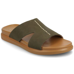 yz W[j[ fB[X T_ V[Y Journee Women's Misey Single Band Slip-On Sandals Olive