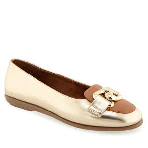 �G�A���\�[���Y ���f�B�[�X �V���[�Y �T���_�� Aerosoles Bell Women's Ballet Flats Gold Tan �^��