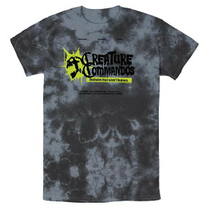 �A�j���L�����N�^�[ �����Y �g�b�v�X T�V���c �O���t�B�b�N Licensed Character Men's Creature Commandos Doctor Phosphorus Bombard Wash Graphic Tee Black Charcoal �u���b�N