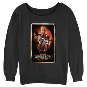 �X�^�[ �E�H�[�Y ���f�B�[�X �g�b�v�X T�V���c �O���t�B�b�N Juniors' Star Warskeleton Crew Characters Poster Graphic Pullover Black �u���b�N