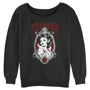 �f�B�Y�j�[ ���f�B�[�X �g�b�v�X T�V���c �O���t�B�b�N Disney'snowhite And The Seven Dwarfs Fairest Mirror Pose Juniors' Graphic Pullover Black �u���b�N