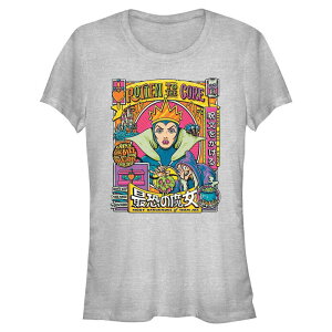 �f�B�Y�j�[ ���f�B�[�X �g�b�v�X T�V���c �O���t�B�b�N Disney Villains Evil Queen Rotten To The Core Juniors' Fitted Graphic Tee Athletic Heather �w�U�[