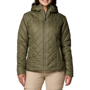 �R�����r�A ���f�B�[�X �A�E�^�[ �W���P�b�g�E�u���]�� �t�[�f�b�h�W���P�b�g Women's Columbia Copper Crest II Hooded Jacket Stone Green �O���[��