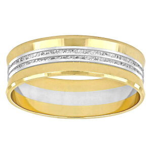 �X�e�� �O���[�X ���f�B�[�X �A�N�Z�T���[ �����O Stella Grace 10k Two Tone Gold 6 mm Center Motif Wedding Band 10k Two Tone �S�[���h