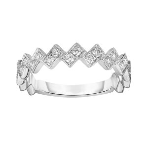 �A���u�����f�b�h ���f�B�[�X �A�N�Z�T���[ �����O Unbranded 10k White Gold 1/4 Carat.W. Diamond Band Ring 10k White Gold �z���C�g
