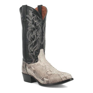 �_���|�X�g �����Y �V���[�Y �u�[�c�E���C���u�[�c Dan Post Men's Manning Python Cowboy Boots Natural Black �u���b�N