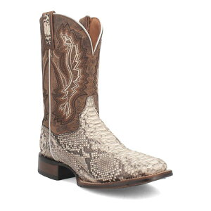 �_���|�X�g �����Y �V���[�Y �u�[�c�E���C���u�[�c Dan Post Men's Brutus Python Cowboy Boots Naturalbrown