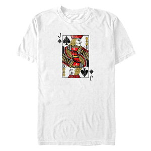�A�j���L�����N�^�[ �����Y �g�b�v�X T�V���c �g�[�� �O���t�B�b�N Licensed Character Big & Tall Jack Of Spades Card Graphic Tee White �z���C�g