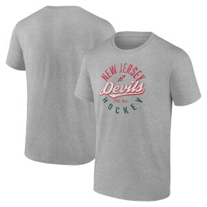 �t�@�i�e�B�N�X �����Y �g�b�v�X T�V���c �W���[�W�[ �O���t�B�b�N Men's Fanatics New Jersey Devils Hockey Emblem Heritage Graphic Tee Dev Gray �O���[