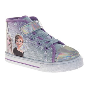 【送料無料】 ディズニー レディース スニーカー シューズ Disney's Frozen Anna & Elsa High Top Toddler Girls' Sneakers Purple