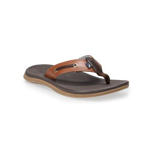 �i�E�e�B�J �����Y �V���[�Y �T���_�� Nautica Men's Casted Flip Flops Tan �^��
