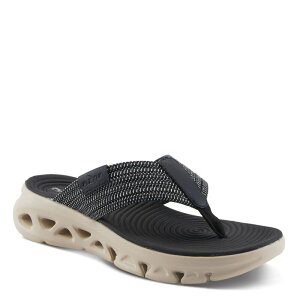 yz tNTX fB[X T_ V[Y Flexus by Spring Step Galla Women's Flip-Flop Sandals Black
