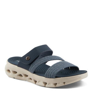 yz tNTX fB[X T_ V[Y Flexus by Spring Step Galvanesa Women's Slide Sandals Navy