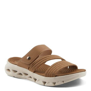 yz tNTX fB[X T_ V[Y Flexus by Spring Step Galvanesa Women's Slide Sandals Tan