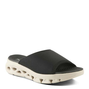 yz tNTX fB[X T_ V[Y Flexus by Spring Step Women's Haley Slide Sandals Black