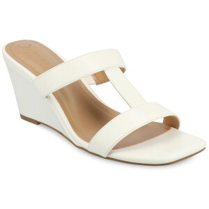 W[j[ fB[X V[Y T_ Journee Collection Clodie Women'slip-On Wedge Sandals White zCg