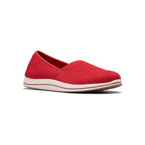 yz N[NX fB[X T_ V[Y Clarks Cloudsteppers Breeze Stretch Women's Slip-On Shoes Cherry