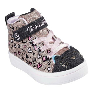 �X�P�b�`���[�Y ���f�B�[�X �V���[�Y �X�j�[�J�[ Skechers Twinkle Toes Twi-Lites 2.0 Kitty Cutie Toddler Girls' Light-Up Shoes Rose Gold �S�[���h