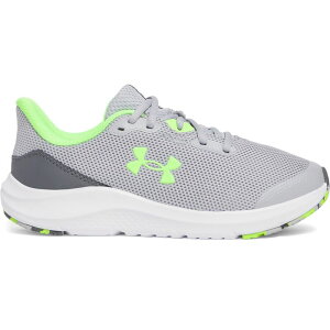 A_[A[}[ fB[X V[Y Xj[J[ Under Armour Grade School Pursuit 4 Girls' Athletic Shoes Gray Hyper Green O[