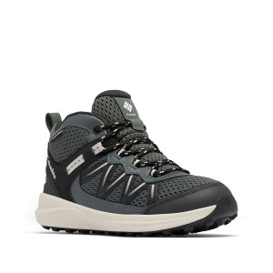 RrA fB[X V[Y Xj[J[ Columbia Girls' Peakfreak Rush Mid Waterproof Hiking Shoes Black Grill ubN