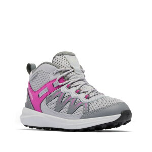 RrA fB[X V[Y Xj[J[ Columbia Girls' Peakfreak Rush Mid Waterproof Hiking Shoes Gray Wild Fuchsia O[