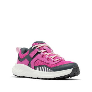 RrA fB[X V[Y Xj[J[ Columbia Girls' Youth Konos Low Hiking Shoes Pink Ice Satin Pink sN