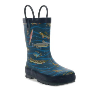 yz EGX^`[t fB[X u[cECu[c V[Y Western Chief Gone Fishin' Toddler Boys' Waterproof Rain Boots Navy