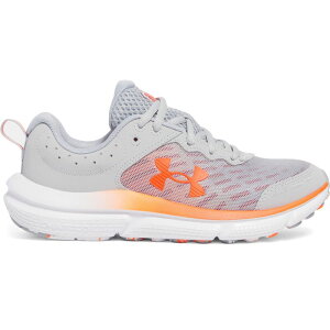 A_[A[}[ fB[X V[Y Xj[J[ Under Armour Grade School Assert 10 Kids' Running Shoes Gray Red O[