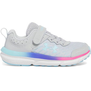 A_[A[}[ fB[X V[Y Xj[J[ Under Armour Assert 10 AC Paint Splatter Little Kids' Running Shoes Gray Stream O[