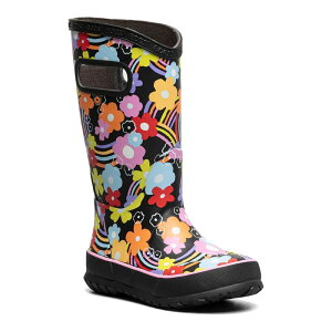 yz {OX fB[X u[cECu[c V[Y Bogs Kids' Waterproof Rainboots Flower Rainbow