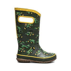 yz {OX fB[X u[cECu[c V[Y Bogs Kids' Waterproof Rainboots Tractor
