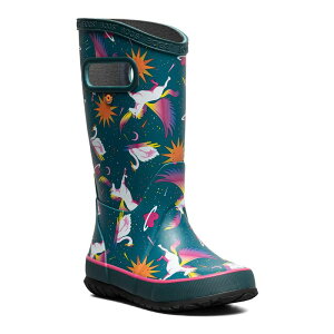 yz {OX fB[X u[cECu[c V[Y Bogs Kids' Waterproof Rainboots Unicorn Swan
